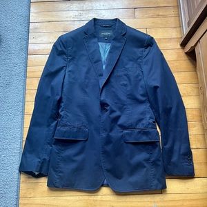 Banana Republic navy cotton sports coat / blazer 38R tailored fit